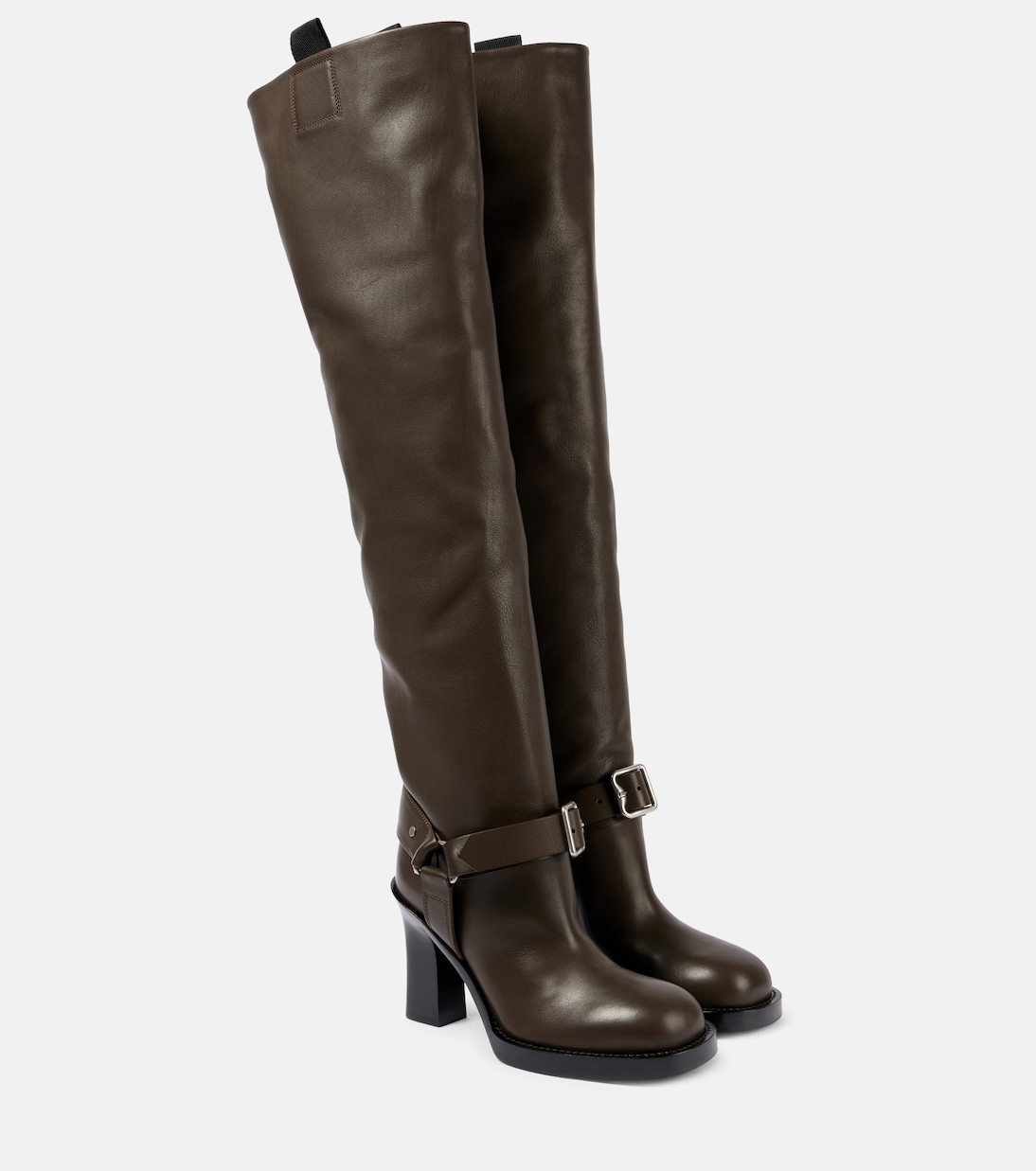 Stivali cuissardes in pelle | Burberry