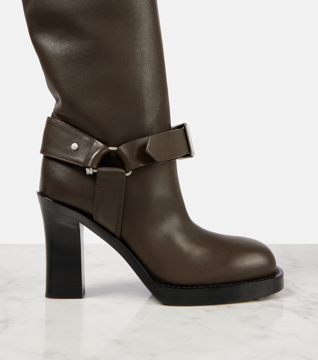 Stivali cuissardes in pelle | Burberry