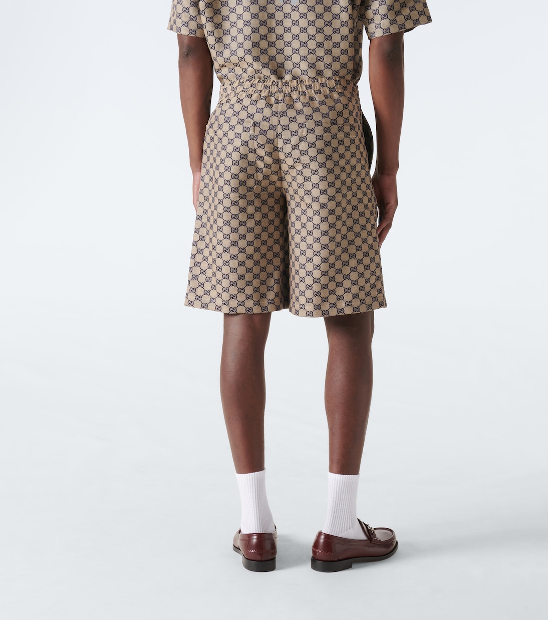 Shorts in misto lino GG | Gucci