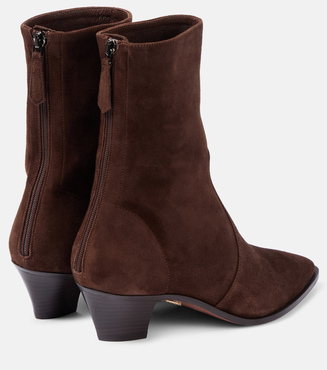 Ankle Boots Brunswick aus Veloursleder | Aquazzura