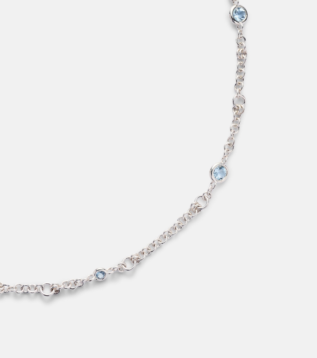 Collana Gravity Estrella in argento sterling con acquamarina | Spinelli Kilcollin