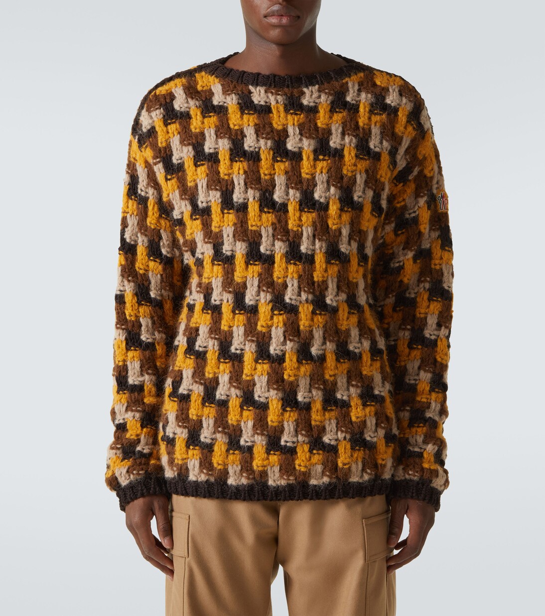 Woven alpaca and wool-blend sweater | Moncler Grenoble