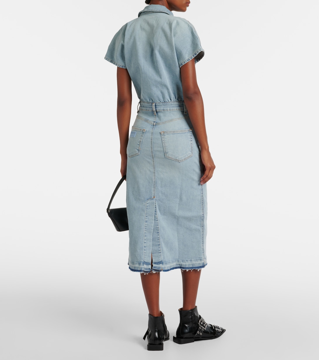 Robe midi en jean | Ganni