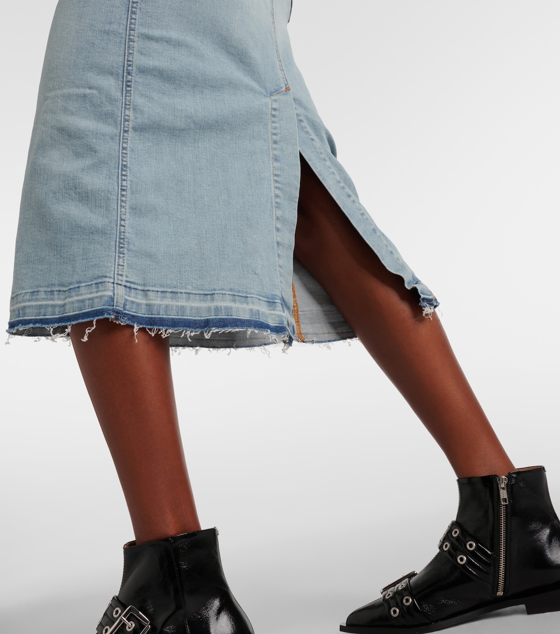 Robe midi en jean | Ganni