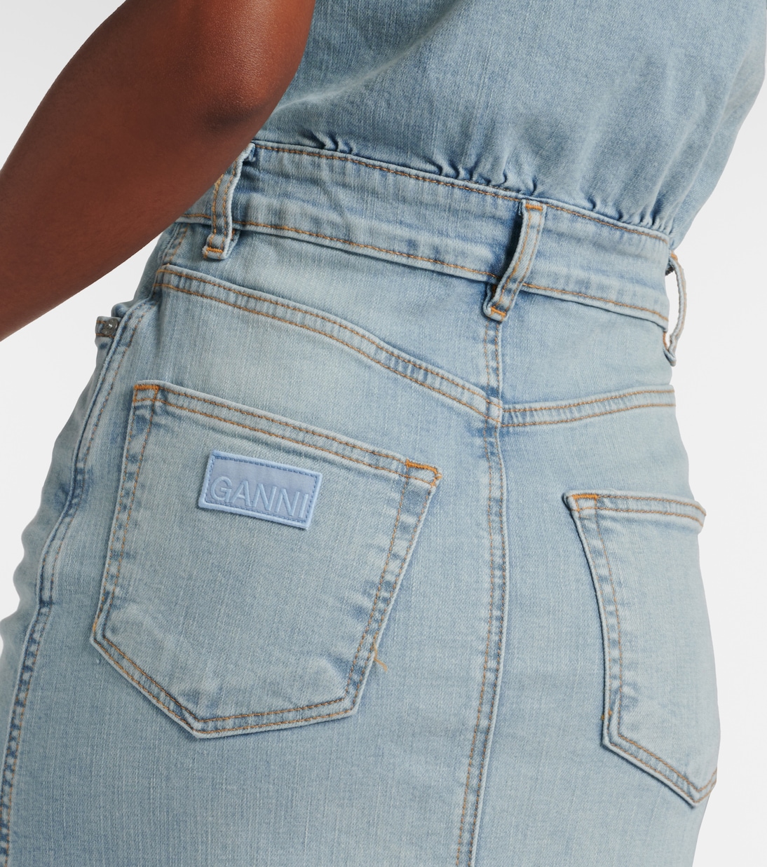 Robe midi en jean | Ganni