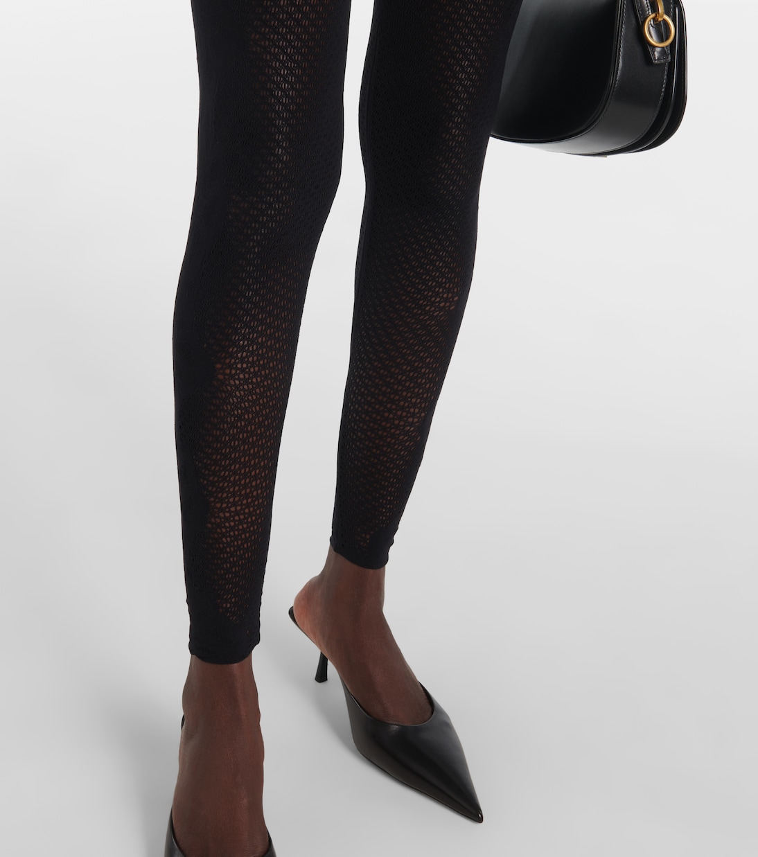 Jumpsuit in maglia traforata con pizzo | Wolford