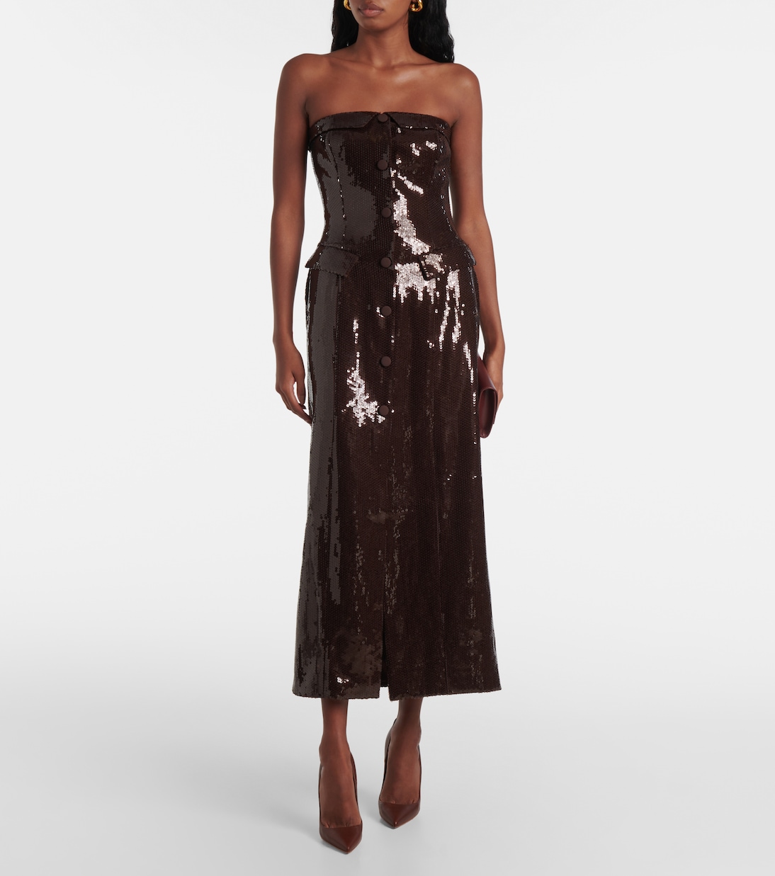 Sequined midi dress | Rotate