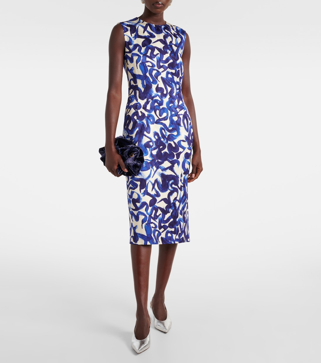 Abito midi con stampa | Dries Van Noten
