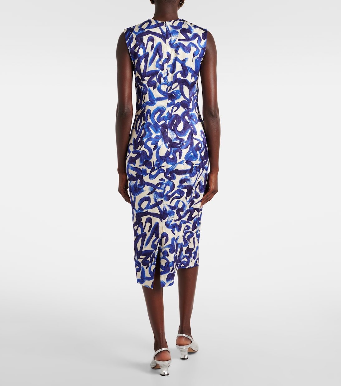 Abito midi con stampa | Dries Van Noten