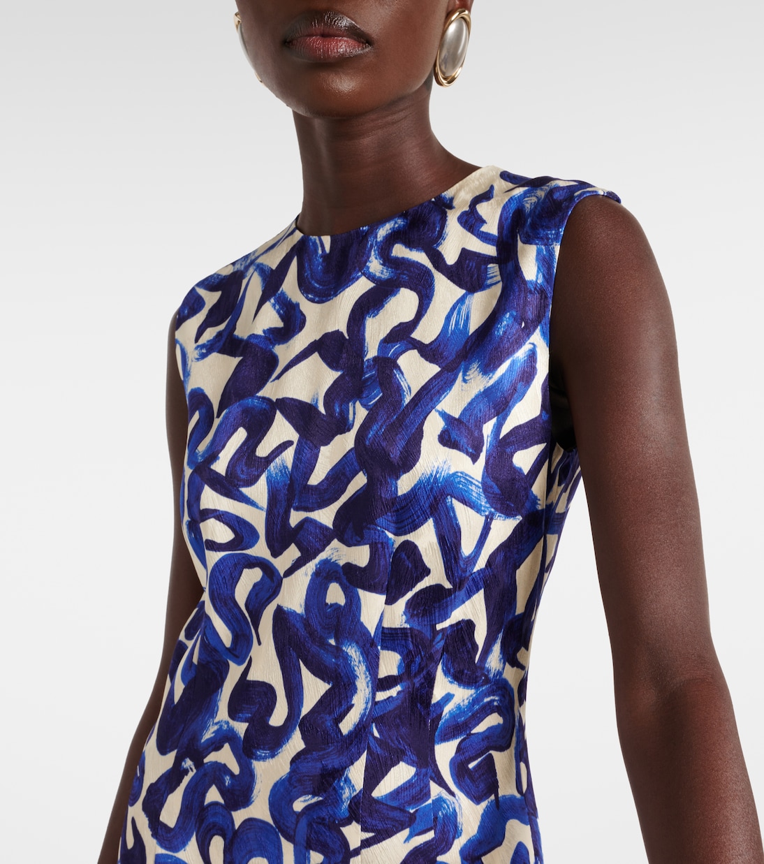 Abito midi con stampa | Dries Van Noten