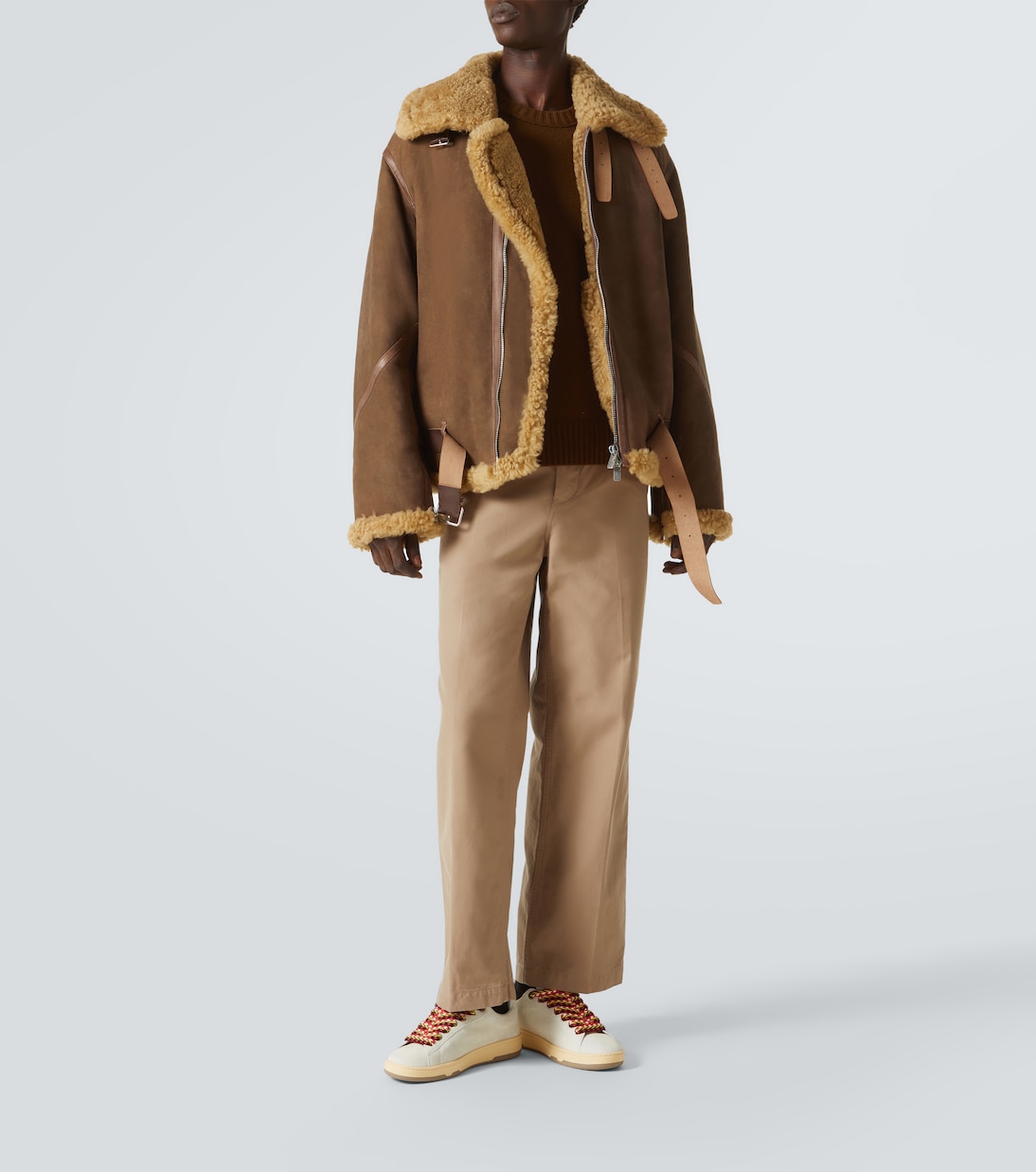 Baskets Curb Lite en daim | Lanvin