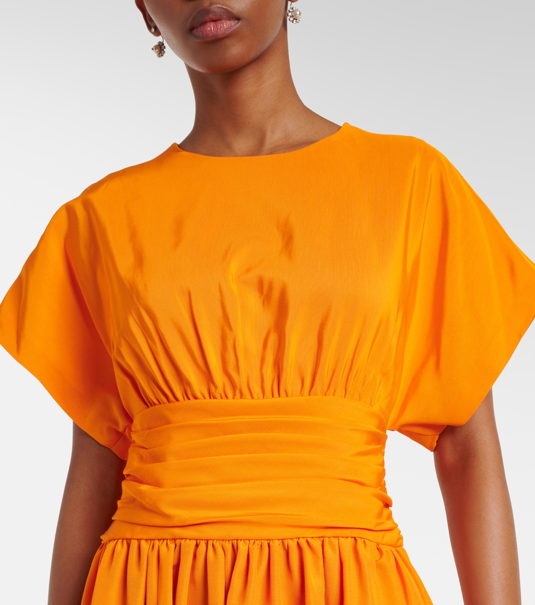 Vestido de cóctel de mezcla de algodón | Carolina Herrera