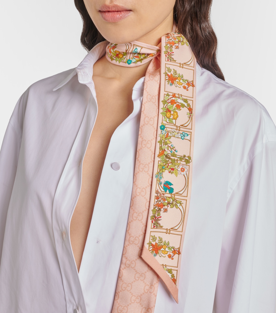 Foulard in twill di seta | Gucci