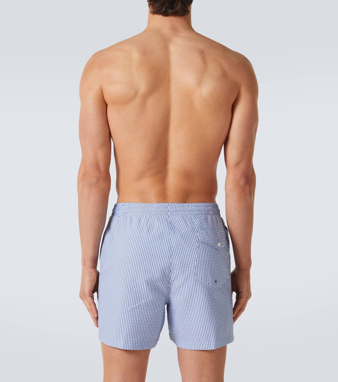 Amalfi logo striped swim trunks | Ralph Lauren Purple Label
