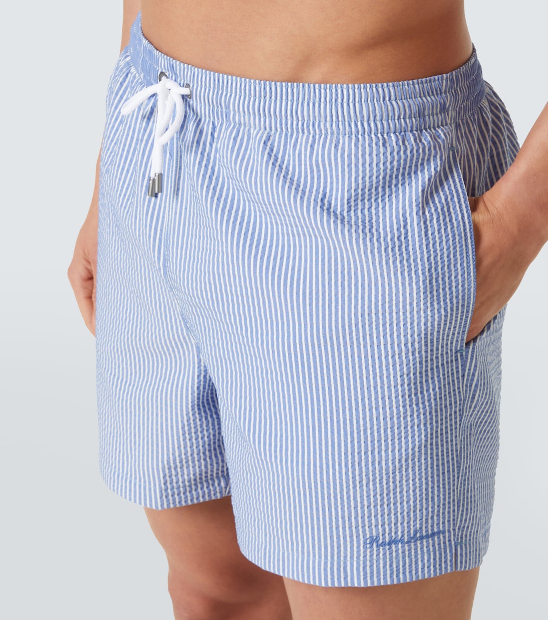 Amalfi logo striped swim trunks | Ralph Lauren Purple Label