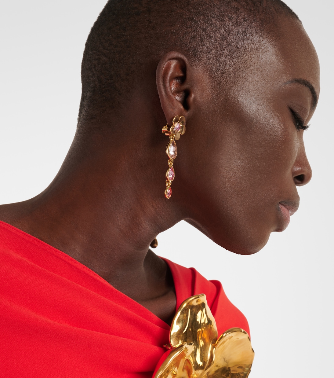 Boucles d’oreilles clip à ornements | Oscar de la Renta