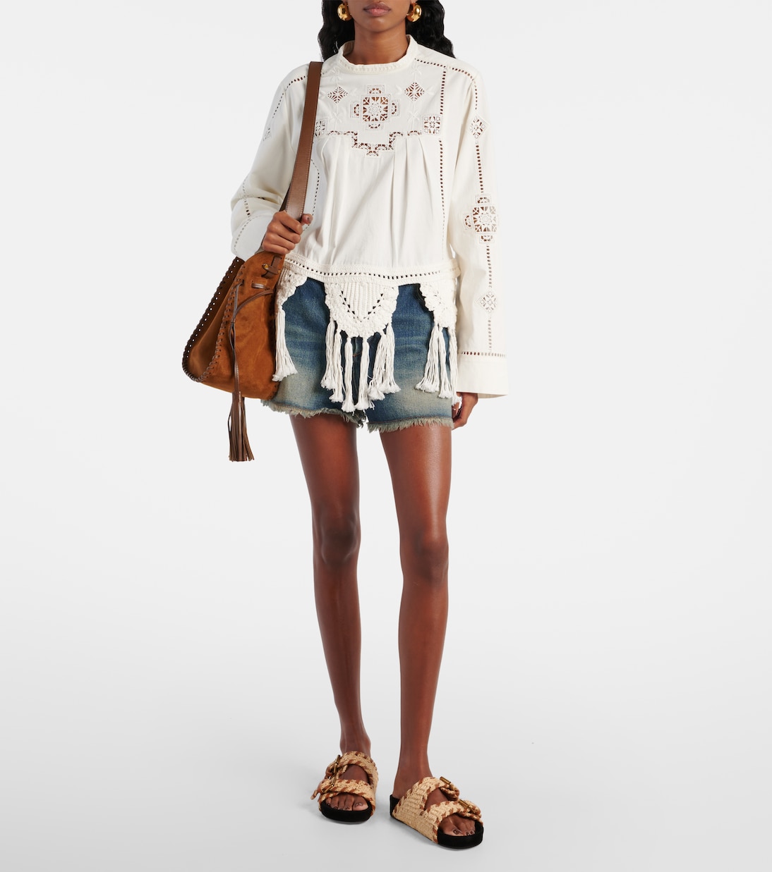 Sandali in raffia con dettagli in pelle Lennyo di Isabel Marant per uno stile giovane e trendy