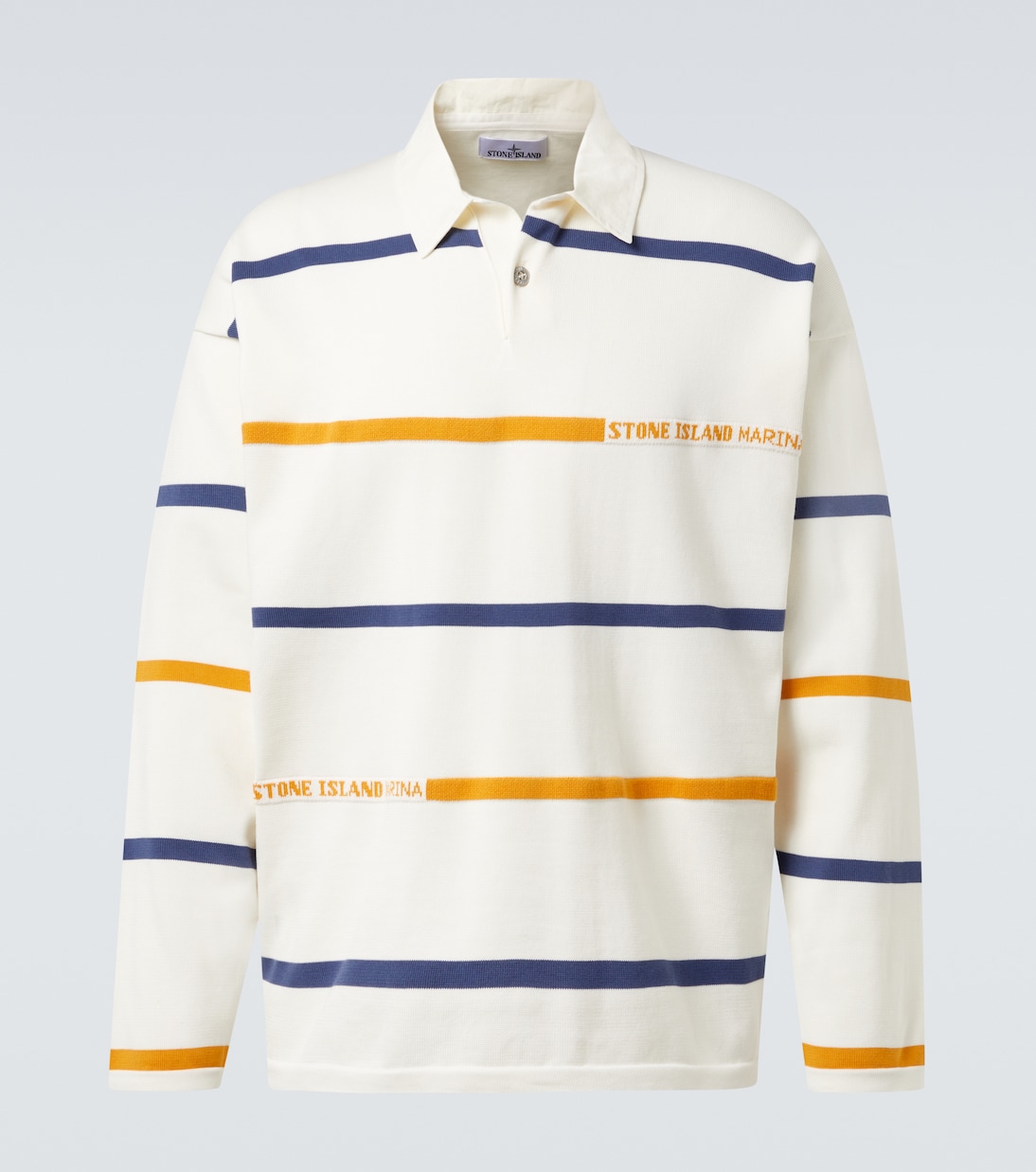 Polo Marina in cotone a righe | Stone Island