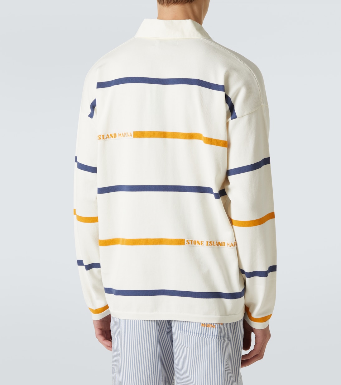 Polo Marina in cotone a righe | Stone Island