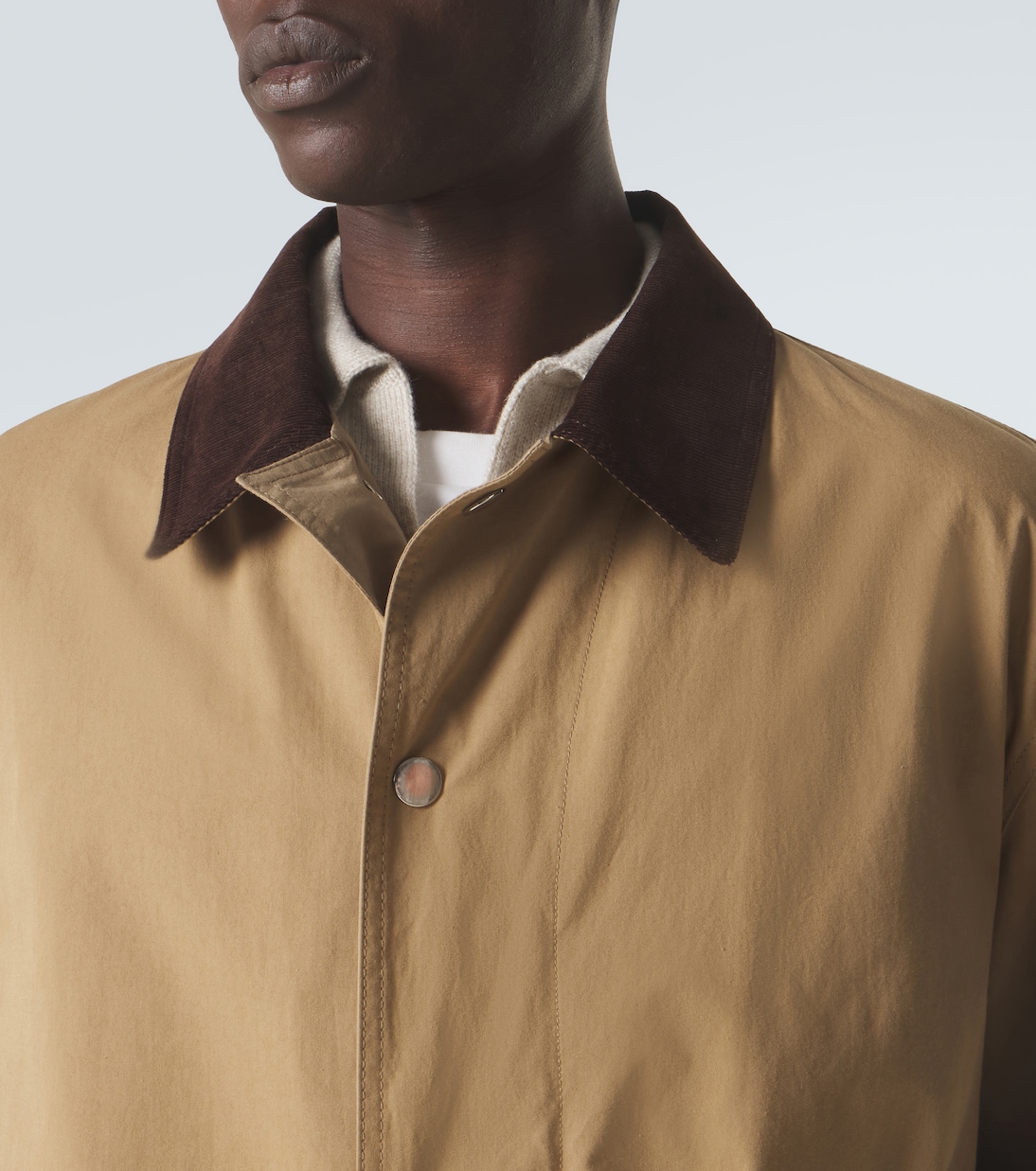 Frank corduroy-trimmed cotton jacket | The Row