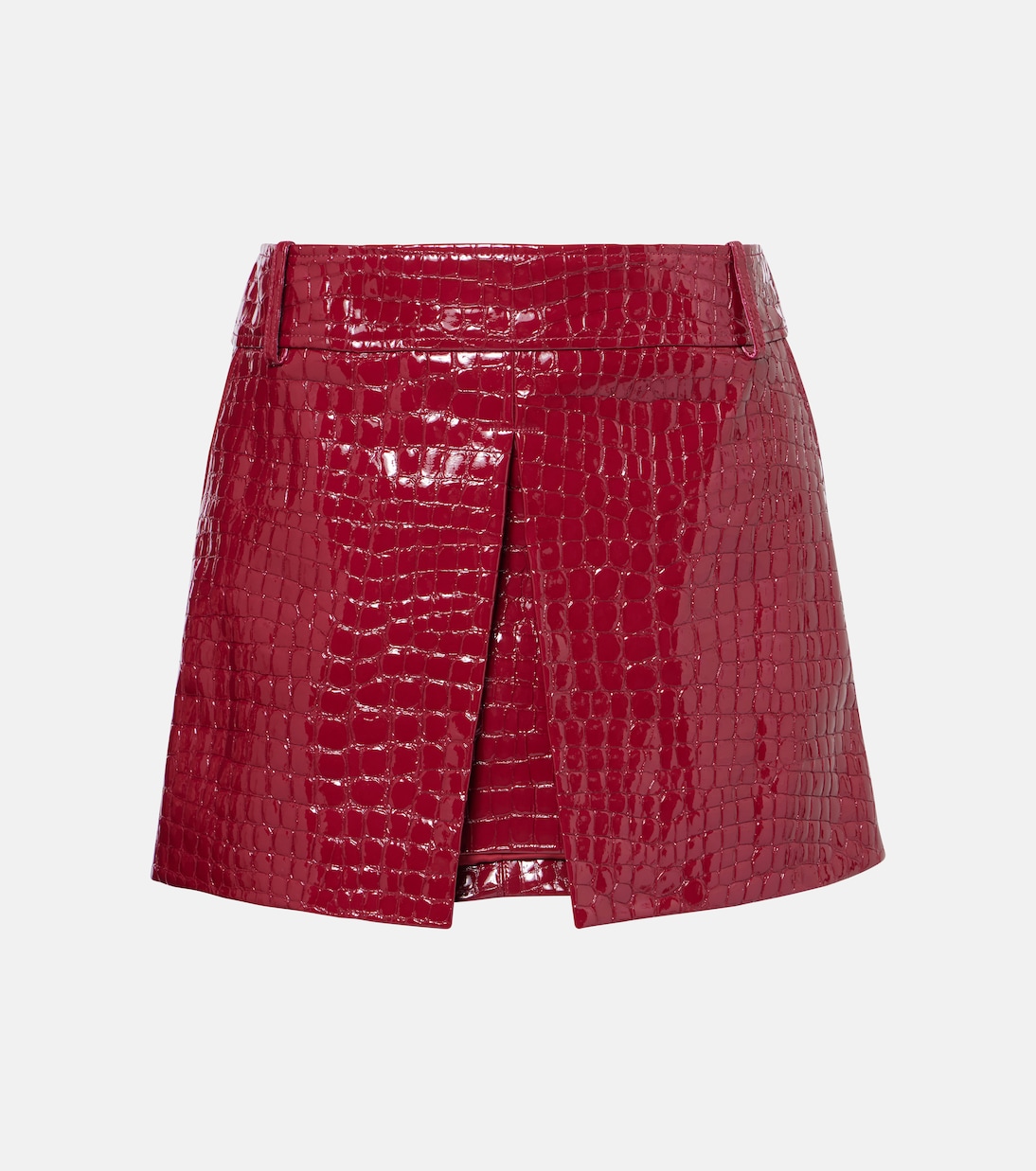 Tom Ford - Minigonna in pelle con effetto coccodrillo