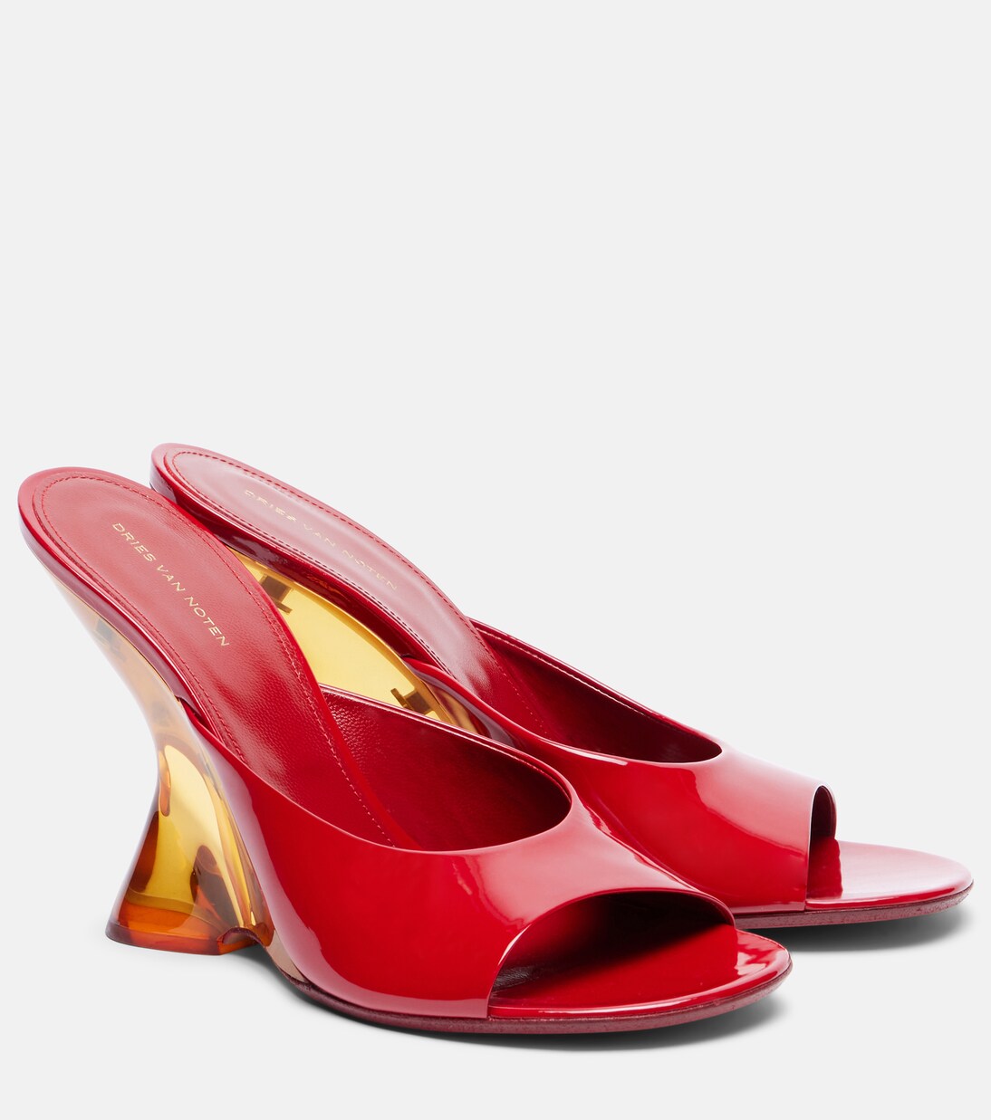 Patent leather wedge mules | Dries Van Noten