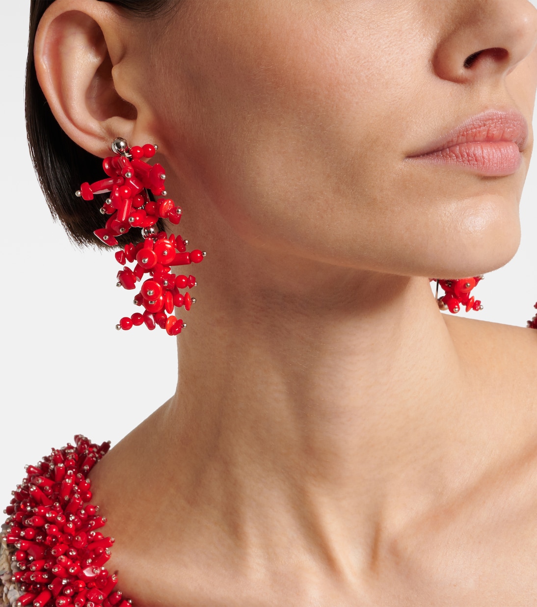 Boucles d'oreilles à perles fantaisie | Dries Van Noten