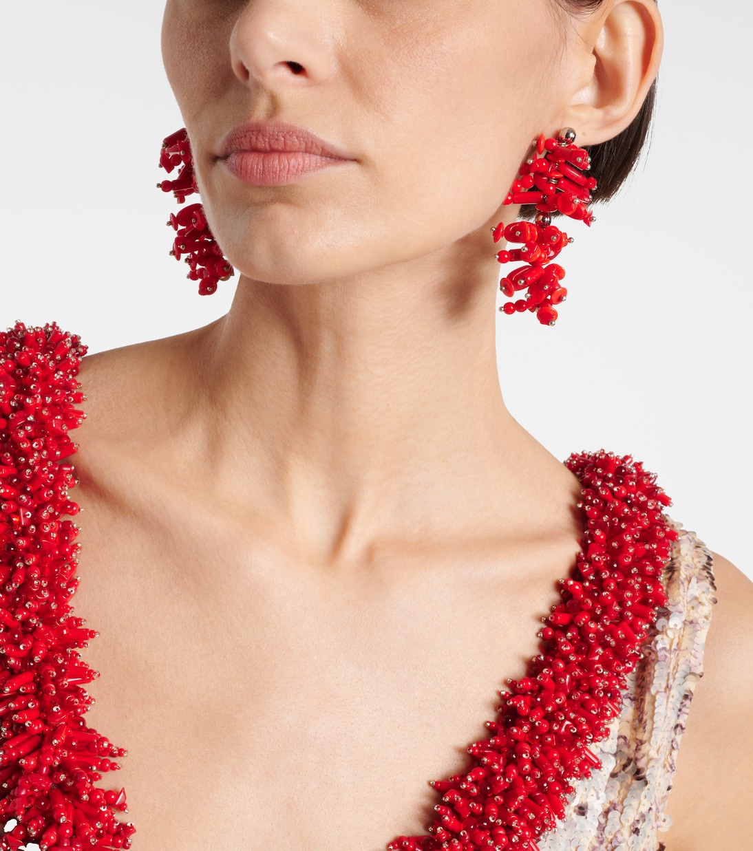 Boucles d'oreilles à perles fantaisie | Dries Van Noten