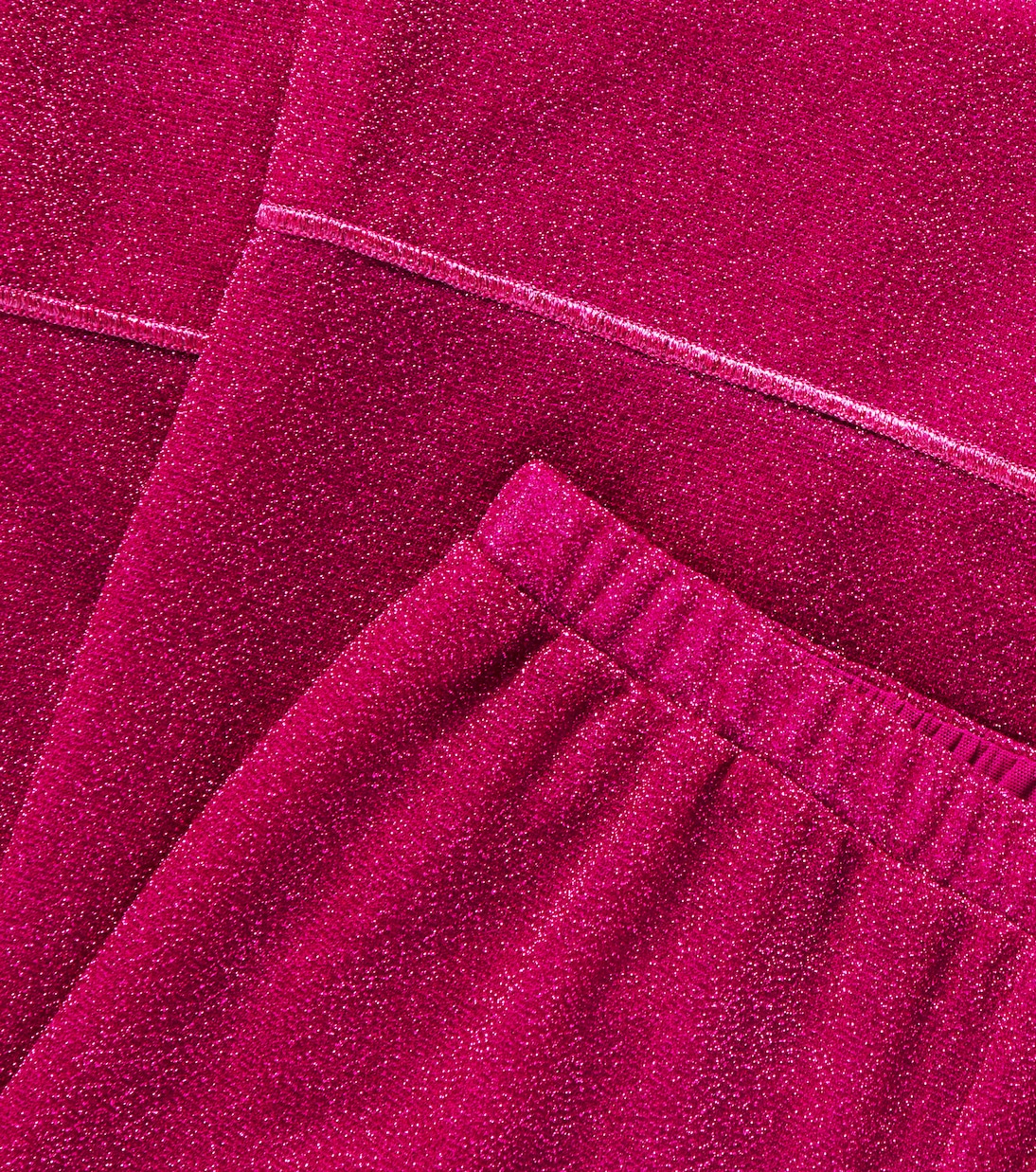 Pantaloni a gamba larga Lumiere con lamé | Oséree Kids