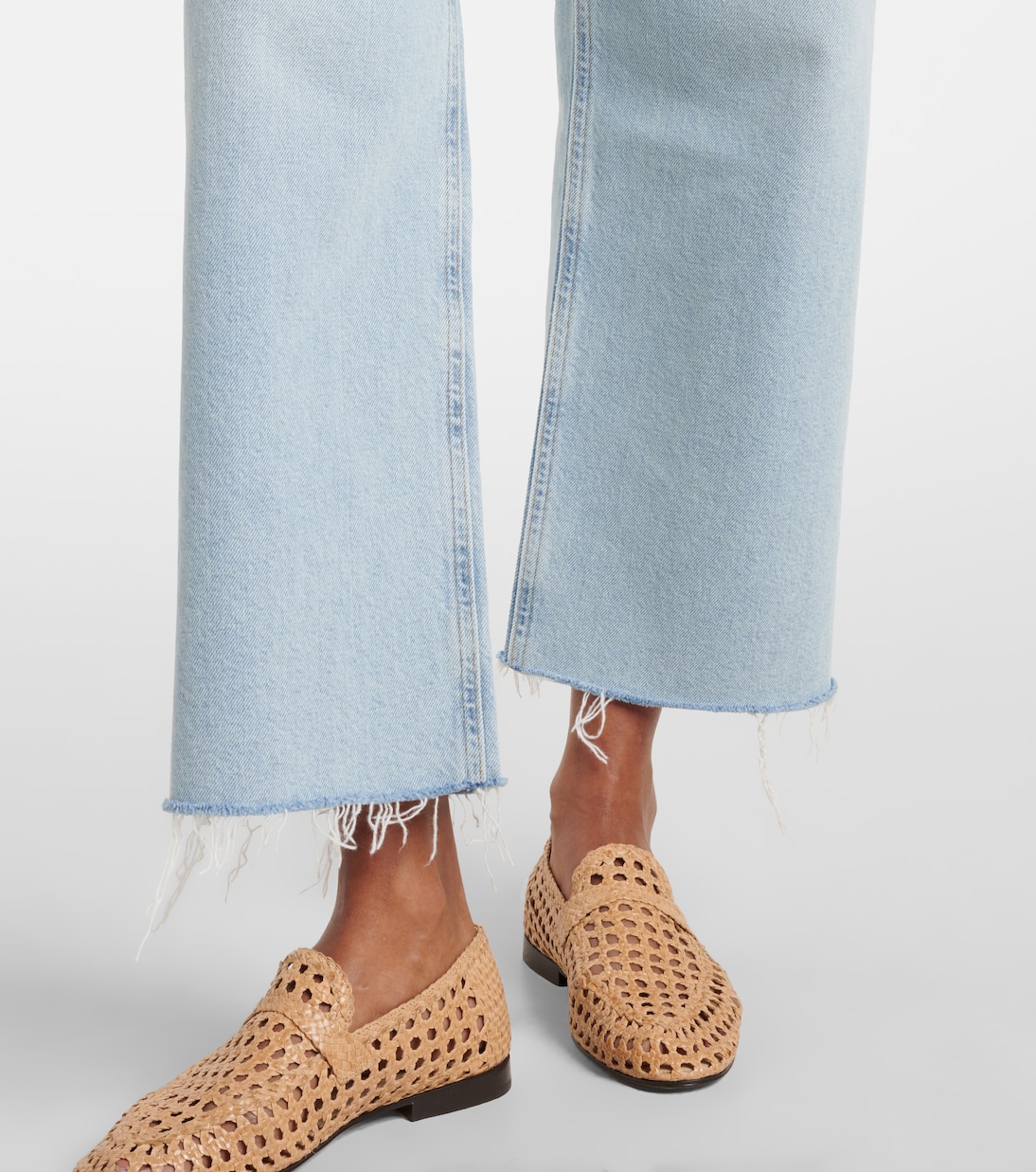 Jeans Ren a gamba larga e vita alta | Agolde