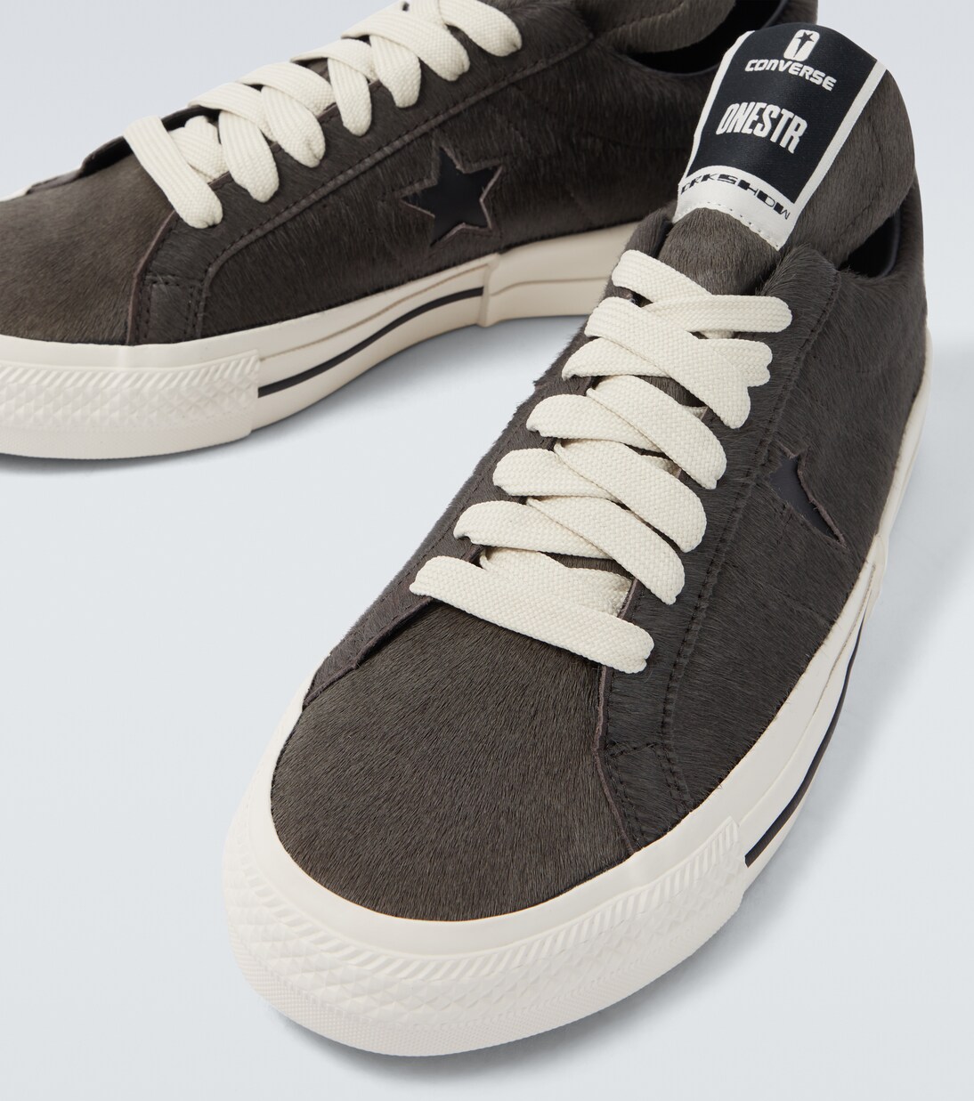 x Converse calf hair sneakers | Rick Owens