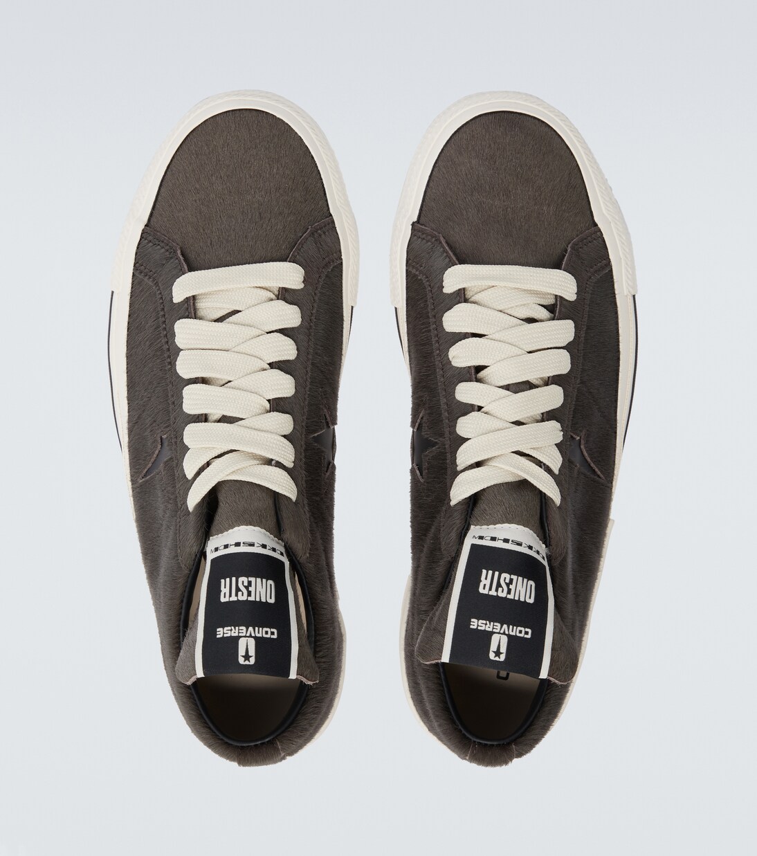 x Converse calf hair sneakers | Rick Owens