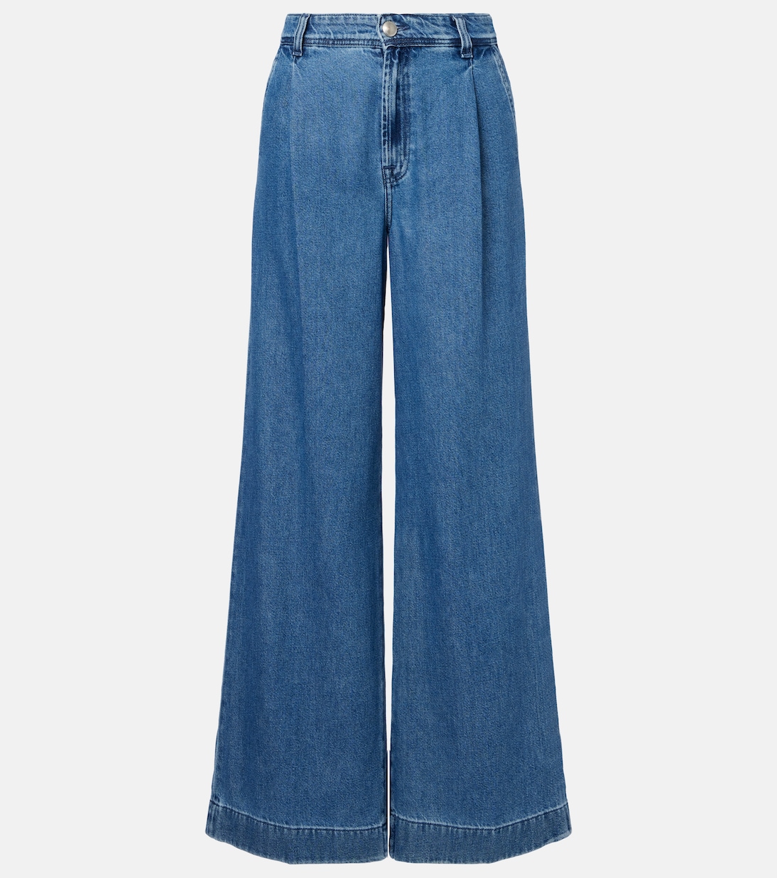 Pleated wide-leg jeans | 7 For All Mankind