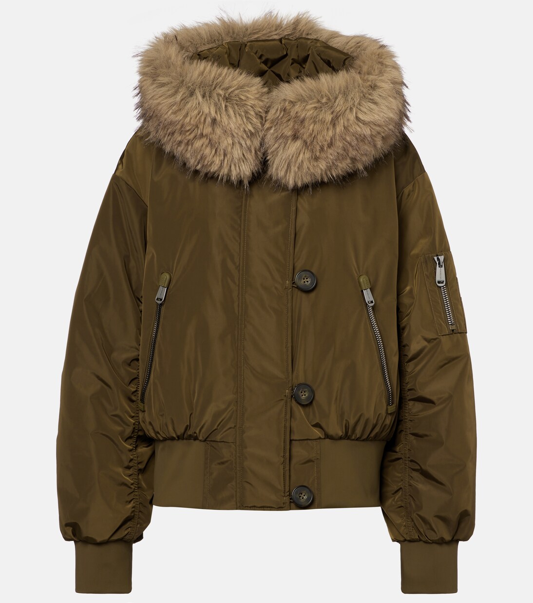 Jeanne faux fur-trimmed ski jacket | Goldbergh
