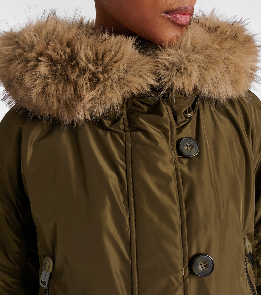 Jeanne faux fur-trimmed ski jacket | Goldbergh