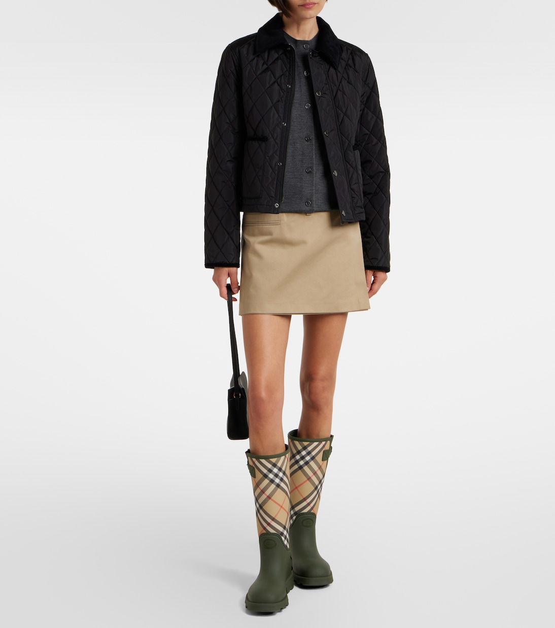 Marsh Burberry Check rain boots | Burberry