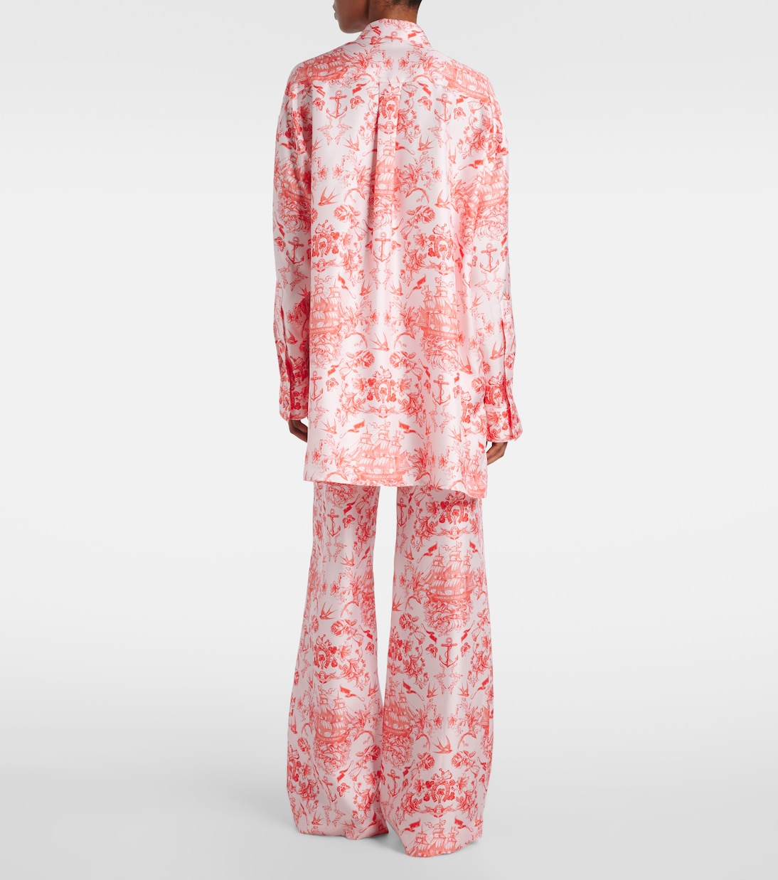 Camisa de seda estampada | McQueen