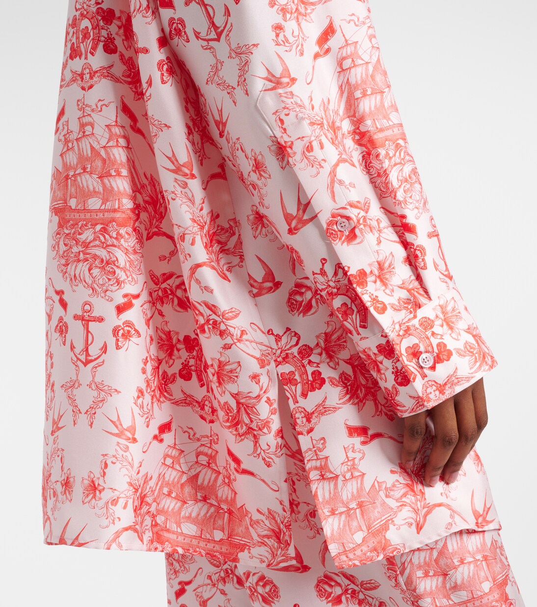 Camisa de seda estampada | McQueen