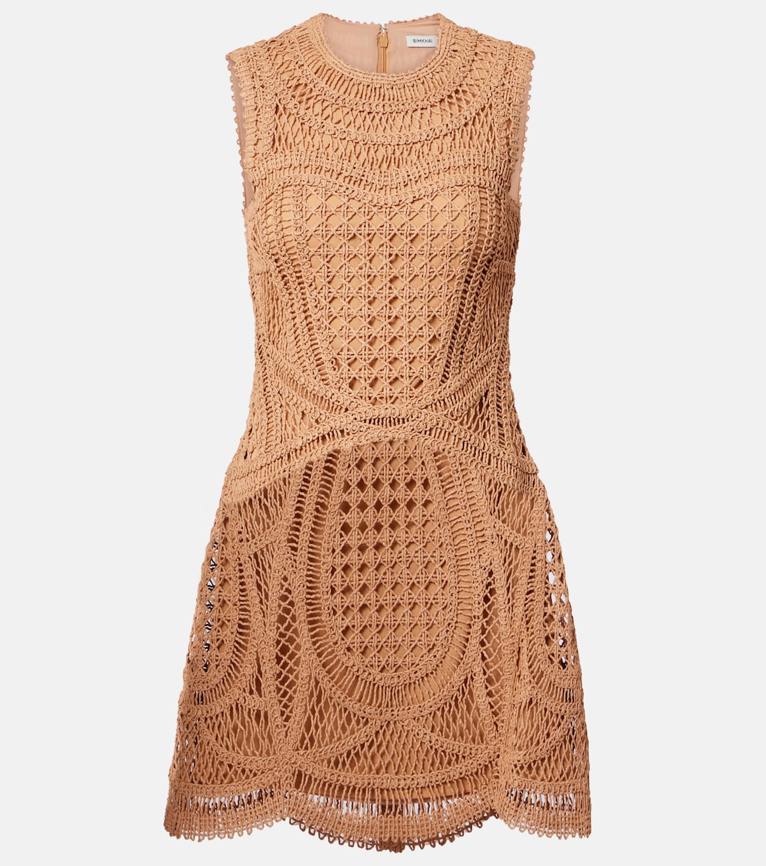 Coen raffia-blend minidress | Simkhai