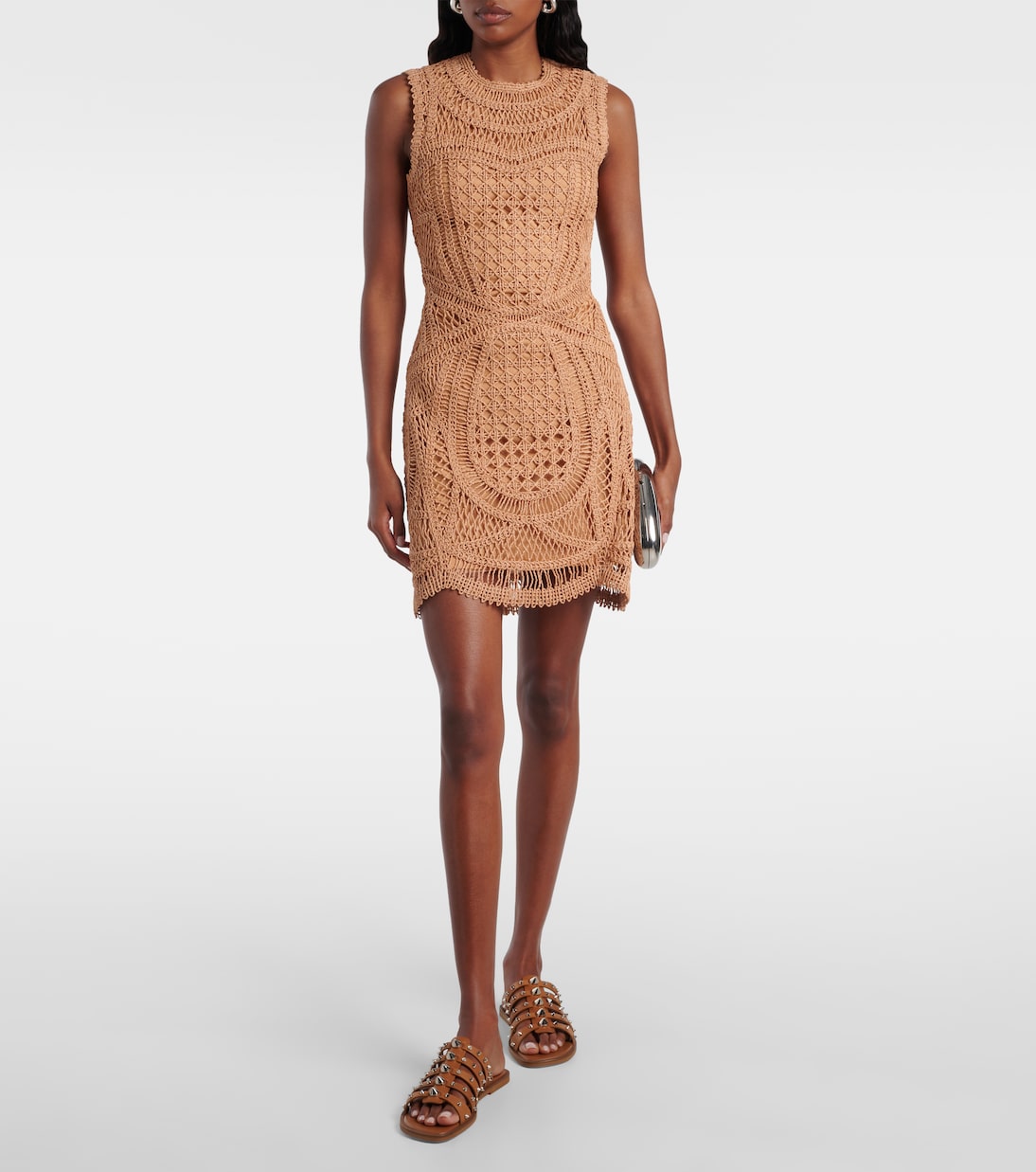 Coen raffia-blend minidress | Simkhai