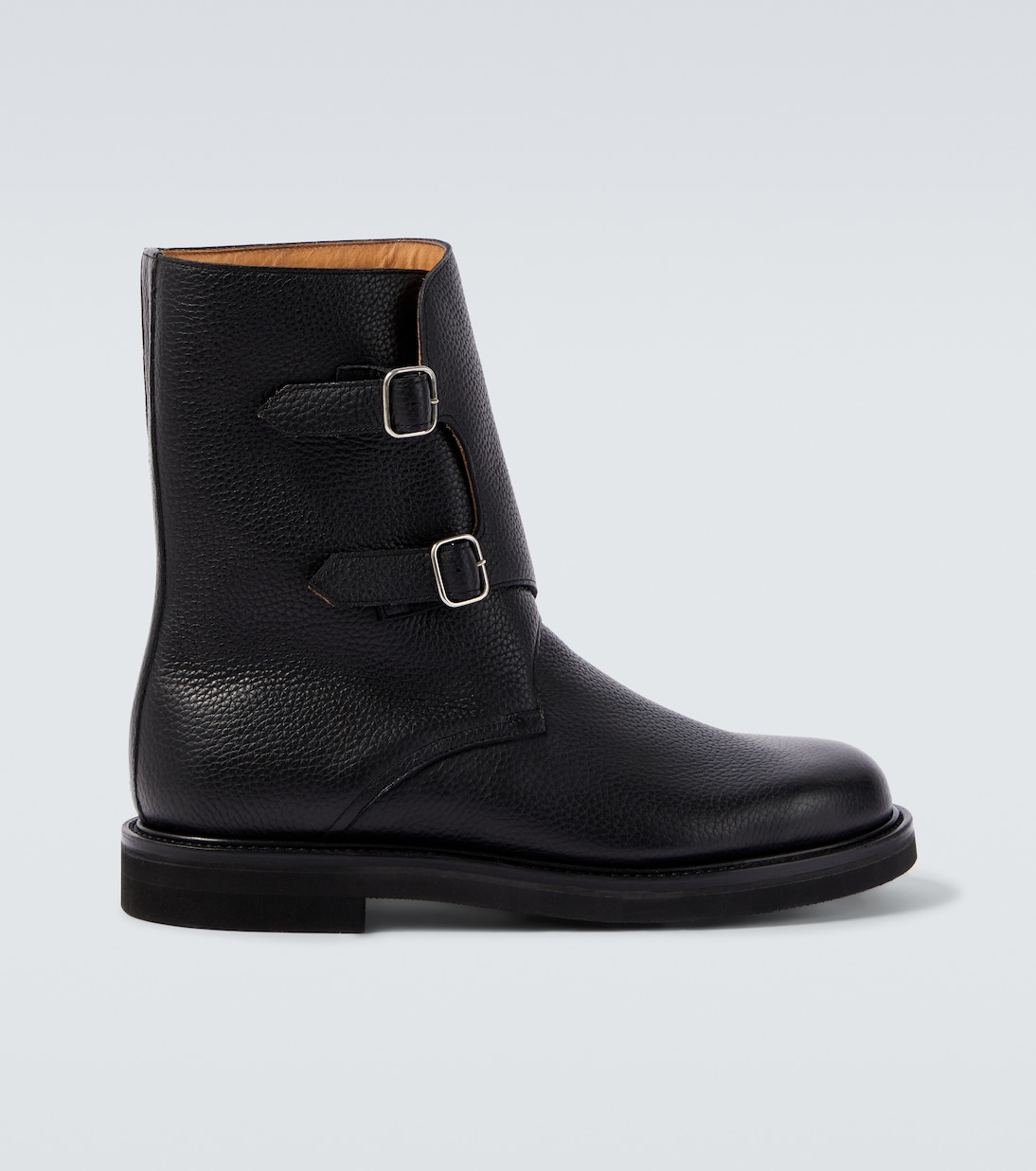 Leather biker boots | Auralee