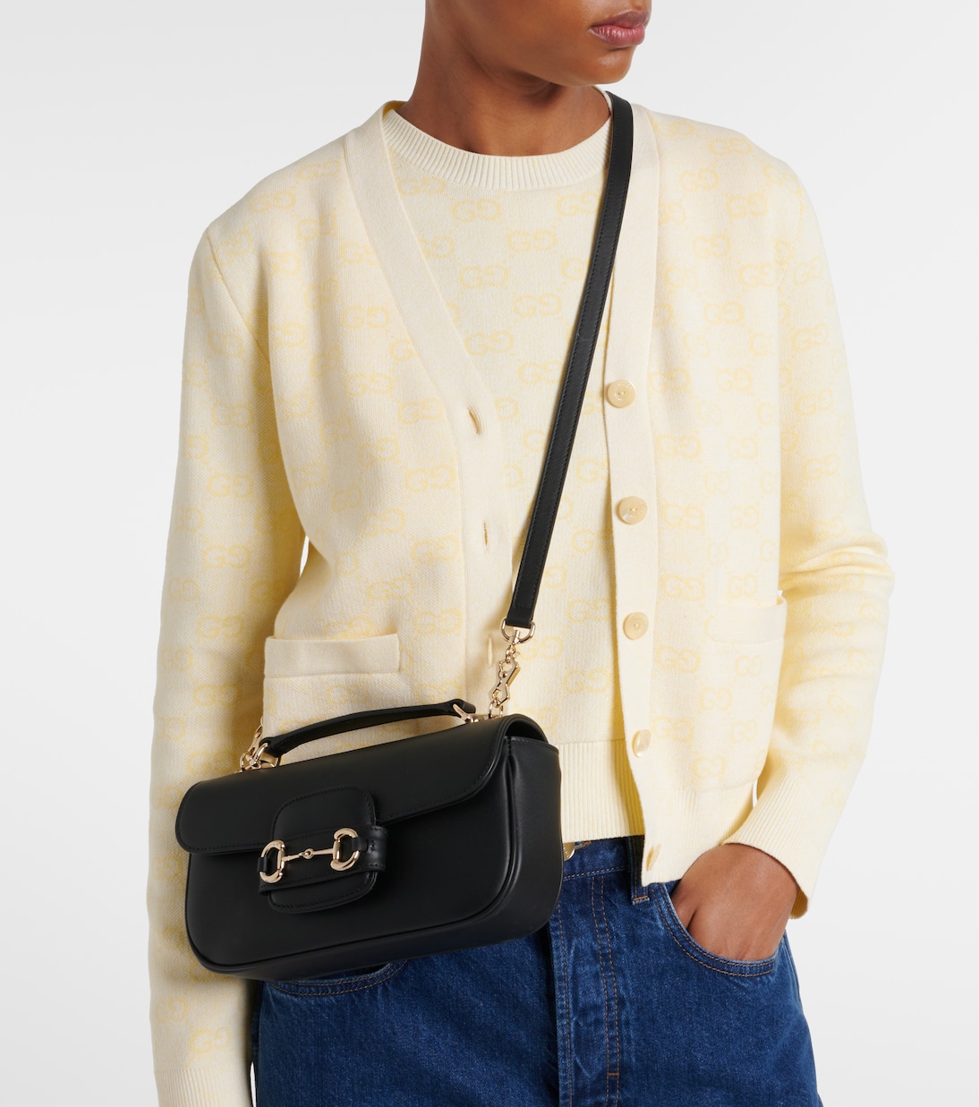 Schultertasche Gucci Horsebit aus Leder | Gucci