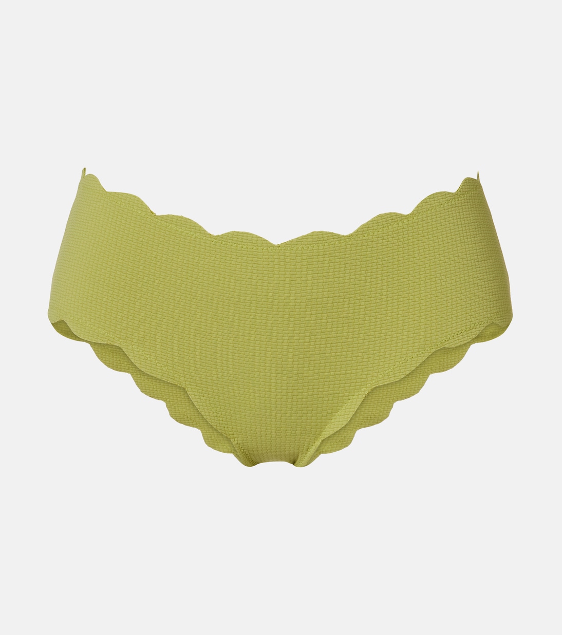 Spring scalloped mid-rise bikini bottoms | Marysia