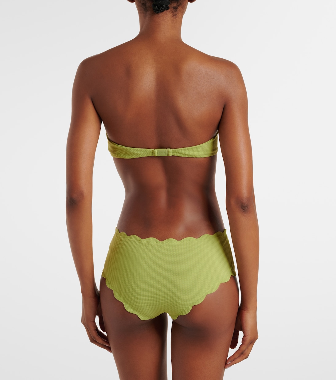 Spring scalloped mid-rise bikini bottoms | Marysia
