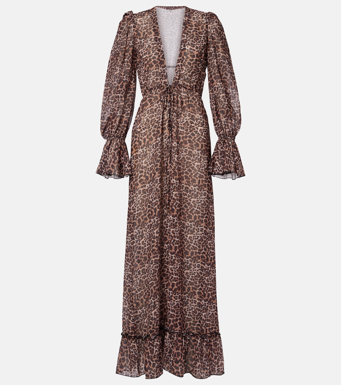 Berta leopard-print beach cover-up | Bananhot