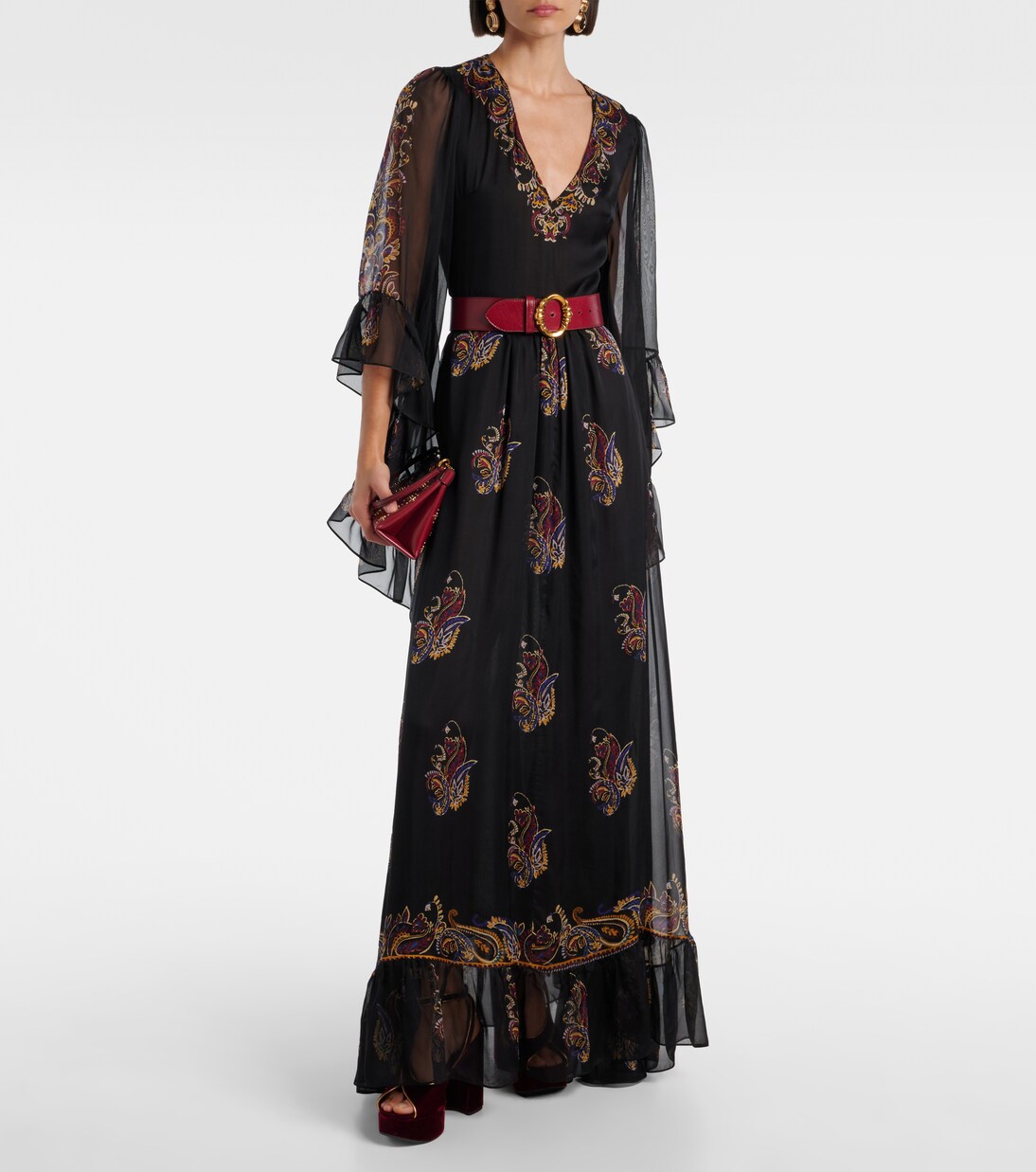 Paisley silk maxi dress | Etro