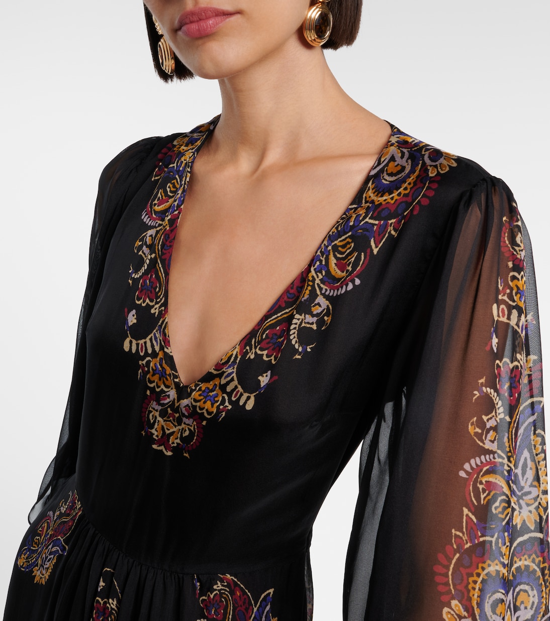 Paisley silk maxi dress | Etro