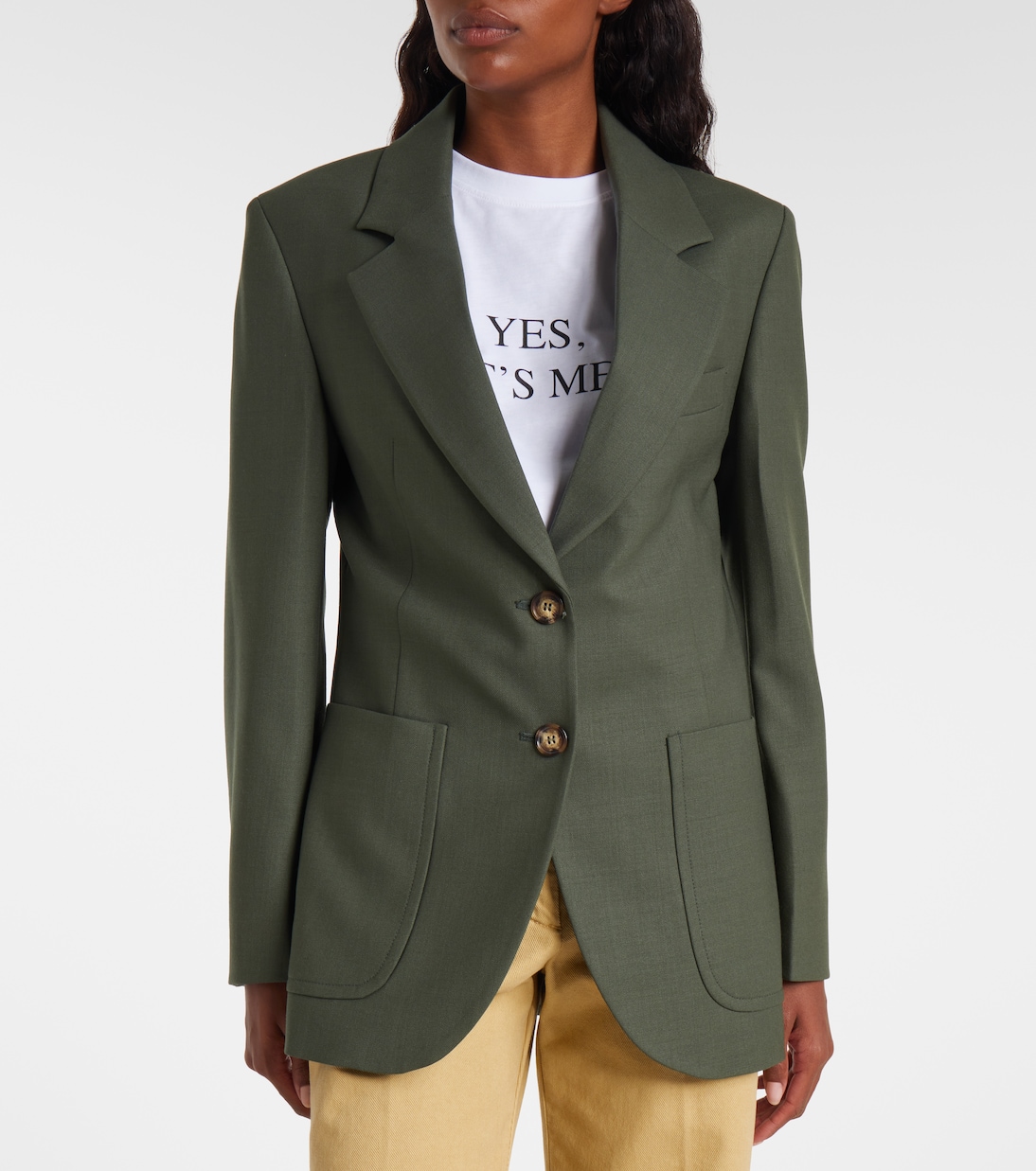 Blazer de botonadura simple | Victoria Beckham