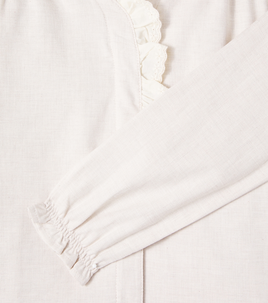 Malaca ruffled cotton blouse | Cozmo
