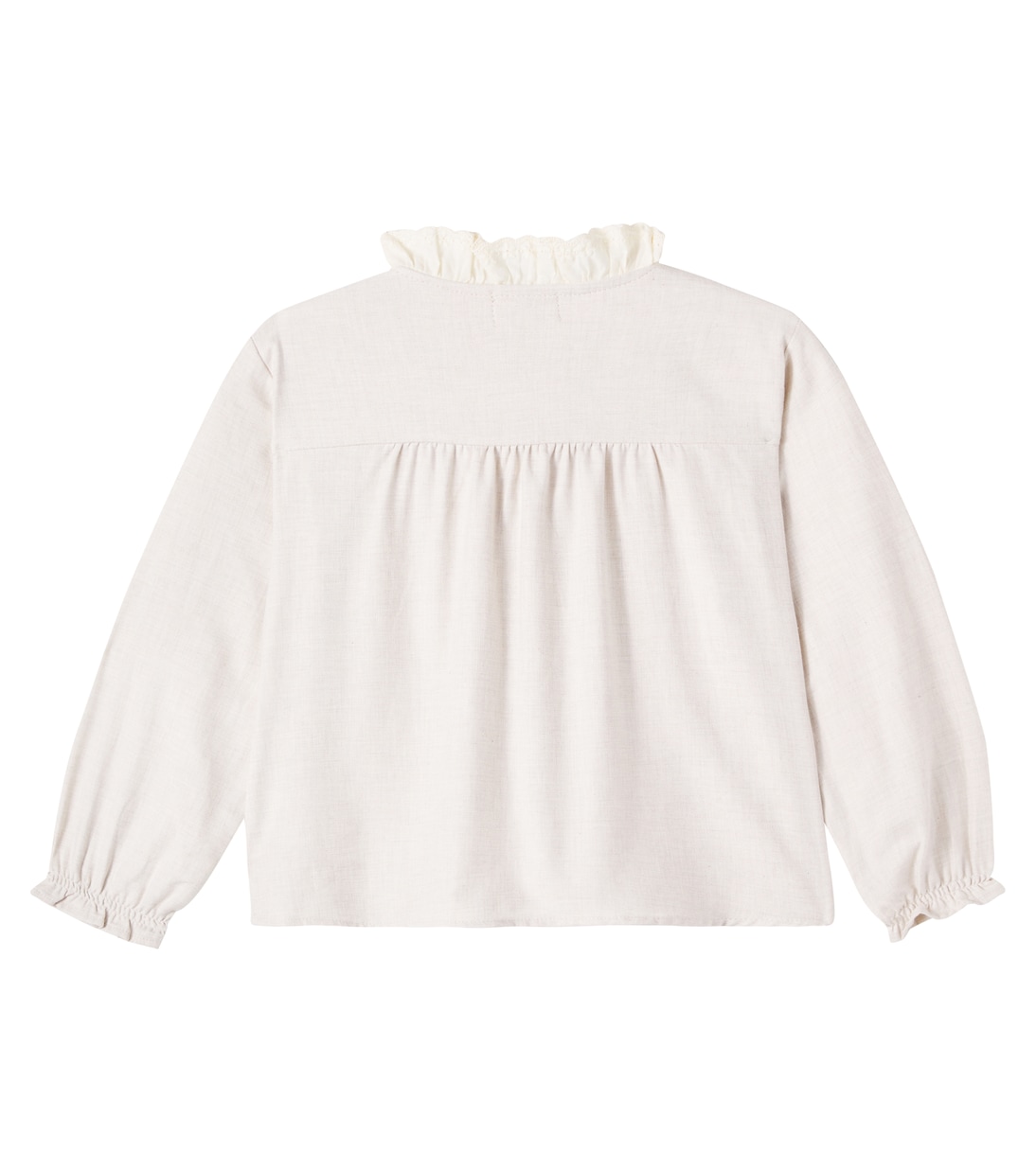 Malaca ruffled cotton blouse | Cozmo